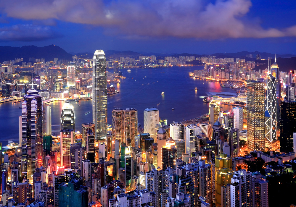 Hong Kong cityscape at night